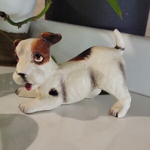 Playful Ceramic Jack Russell Figurine